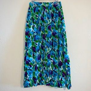 Vintage Floral Maxi Skirt